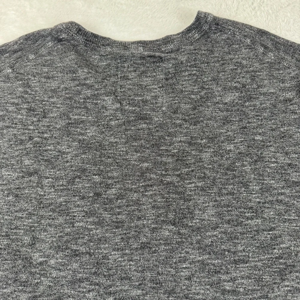 American Eagle V-Neck Sweater Mens Large Charcoal Gray Athletic Fit‎ Cotton